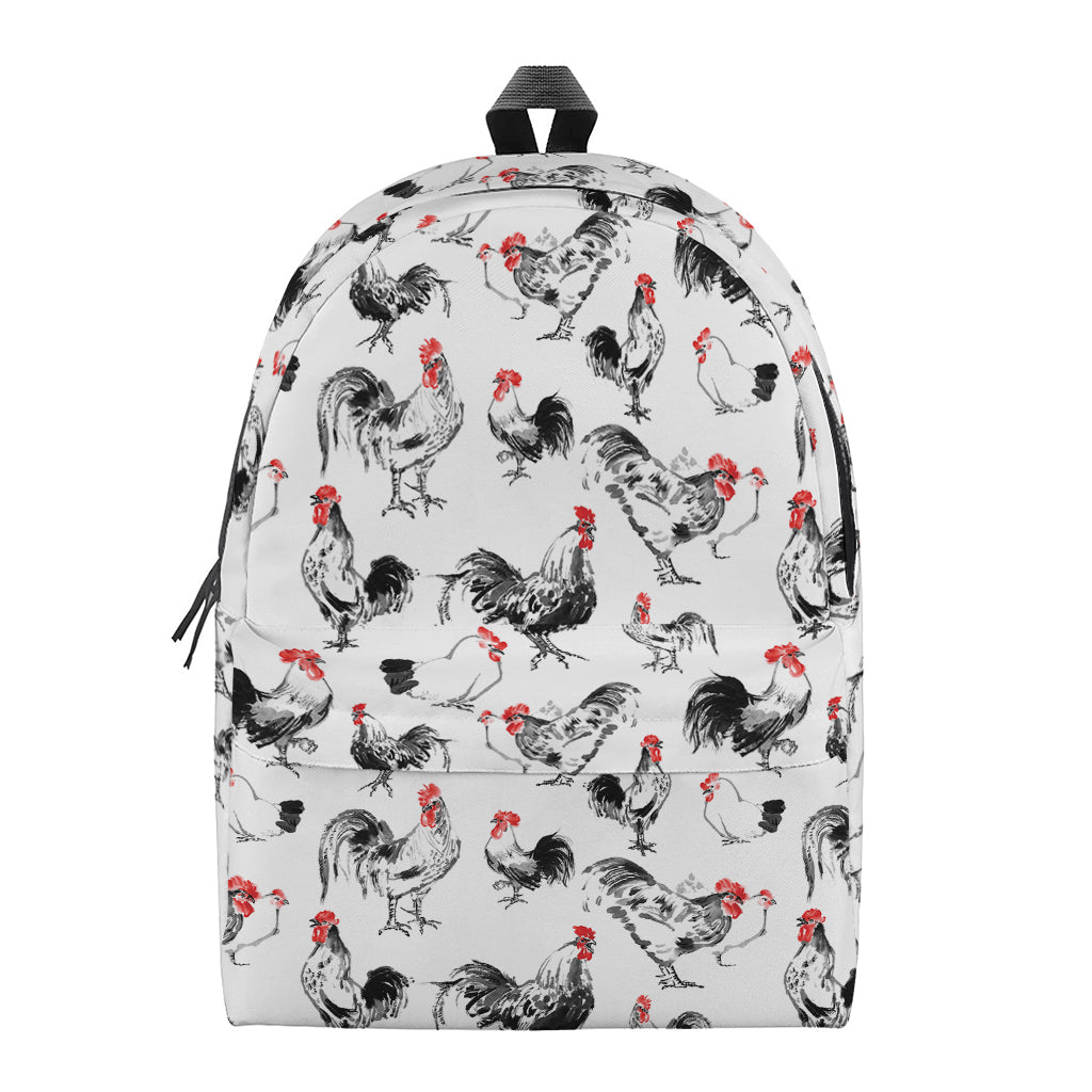 Chicken Ink Painting Pattern Print Backpack