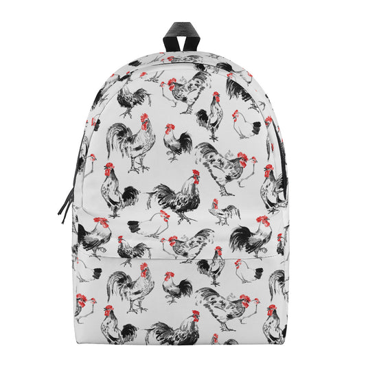 Chicken Ink Painting Pattern Print Backpack