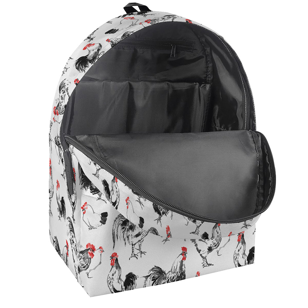 Chicken Ink Painting Pattern Print Backpack