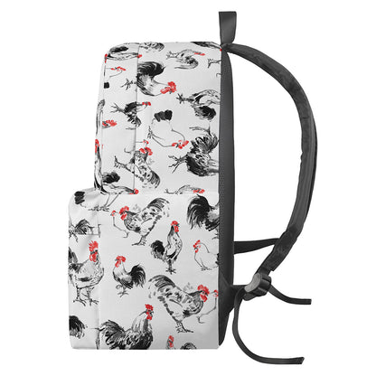 Chicken Ink Painting Pattern Print Backpack