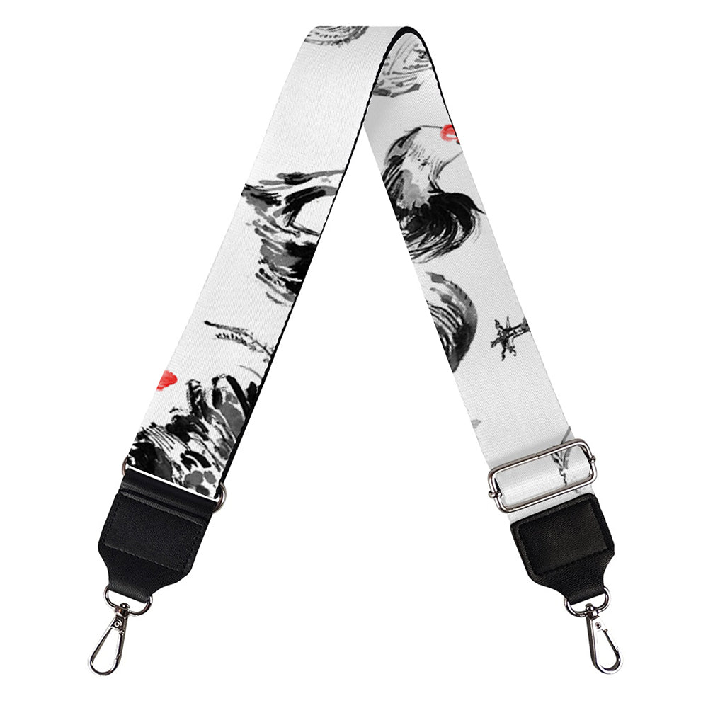 Chicken Ink Painting Pattern Print Bag Strap