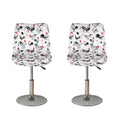 Chicken Ink Painting Pattern Print Bar Stool Covers