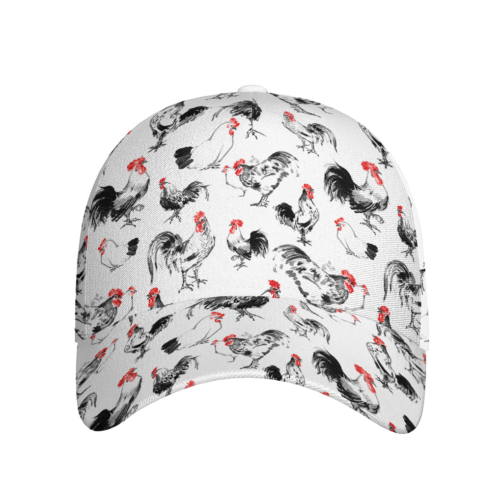 Chicken Ink Painting Pattern Print Baseball Cap