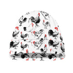 Chicken Ink Painting Pattern Print Beanie