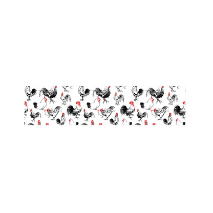 Chicken Ink Painting Pattern Print Bed Runner