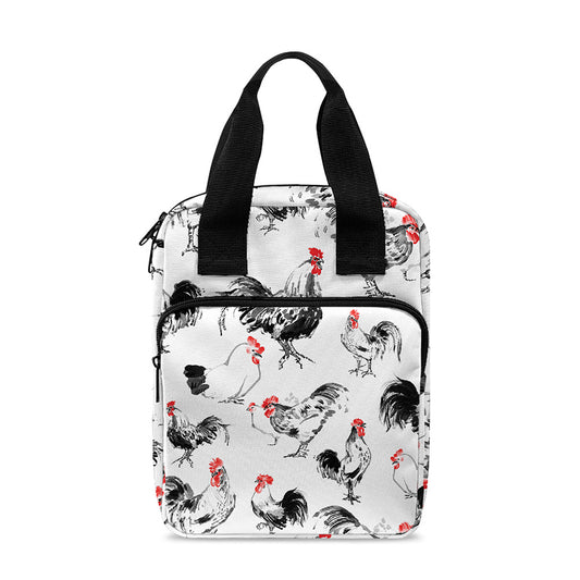 Chicken Ink Painting Pattern Print Bible Tote Bag