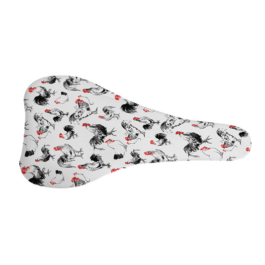 Chicken Ink Painting Pattern Print Bicycle Seat Cover