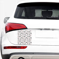 Chicken Ink Painting Pattern Print Car Sticker