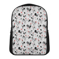 Chicken Ink Painting Pattern Print Casual Backpack