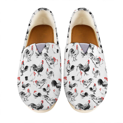 Chicken Ink Painting Pattern Print Casual Shoes