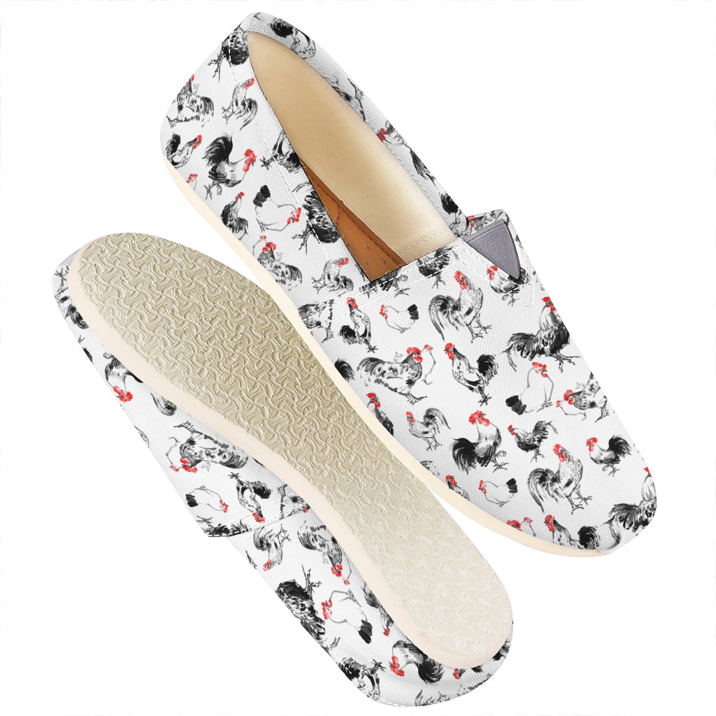 Chicken Ink Painting Pattern Print Casual Shoes