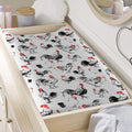 Chicken Ink Painting Pattern Print Changing Pad Cover