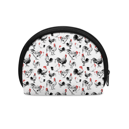 Chicken Ink Painting Pattern Print Coin Purse
