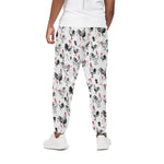 Chicken Ink Painting Pattern Print Cotton Pants