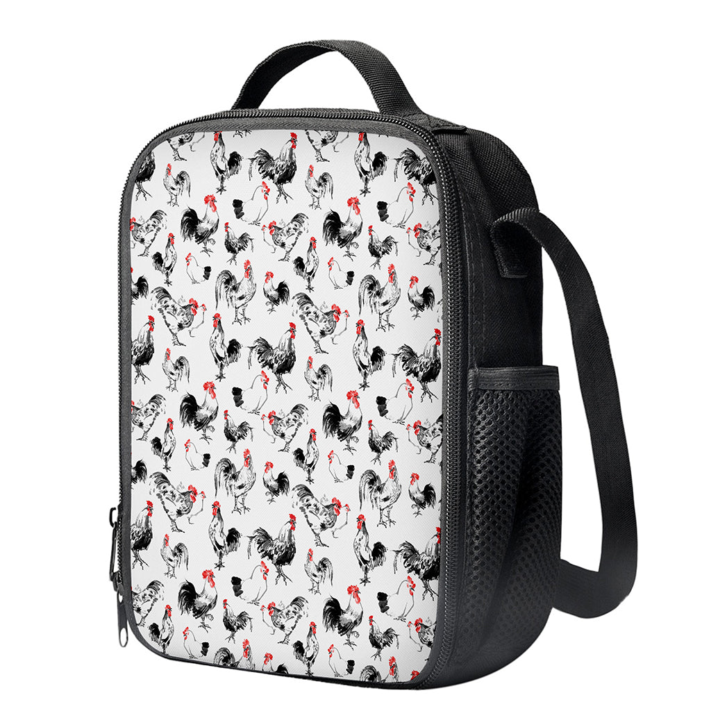 Chicken Ink Painting Pattern Print Crossbody Lunch Bag