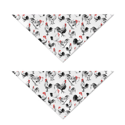 Chicken Ink Painting Pattern Print Dog Bandana