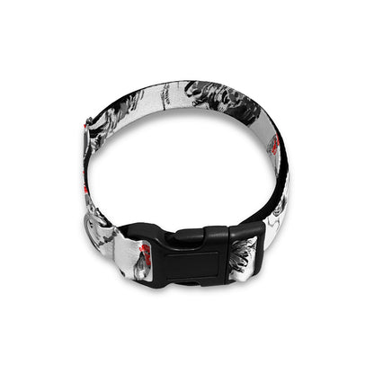 Chicken Ink Painting Pattern Print Dog Collar