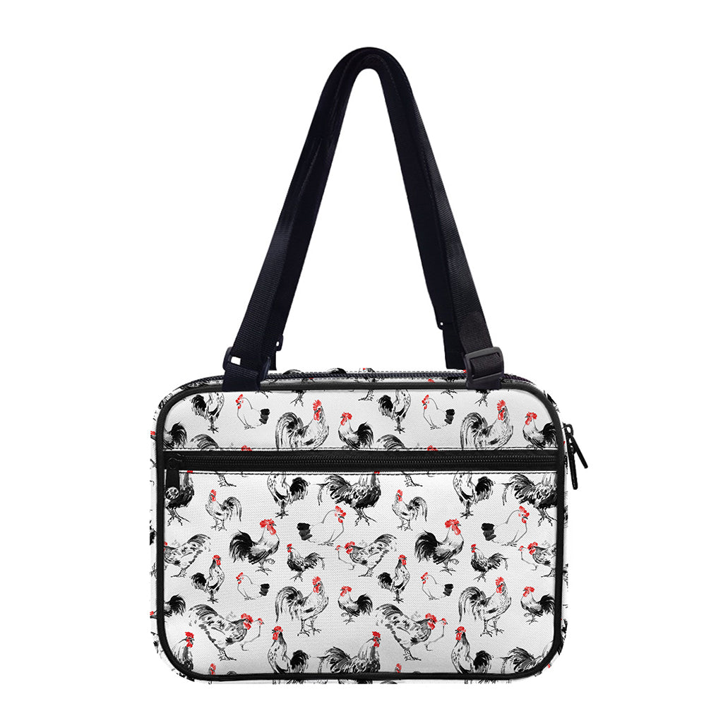 Chicken Ink Painting Pattern Print Double Strap Bible Bag