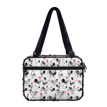 Chicken Ink Painting Pattern Print Double Strap Bible Bag