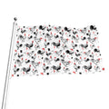 Chicken Ink Painting Pattern Print Flag
