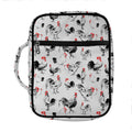 Chicken Ink Painting Pattern Print Front Pocket Bible Bag