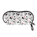Chicken Ink Painting Pattern Print Glasses Case