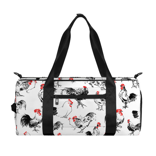 Chicken Ink Painting Pattern Print Gym Bag