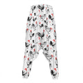 Chicken Ink Painting Pattern Print Hammer Pants