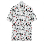Chicken Ink Painting Pattern Print Hawaiian Shirt
