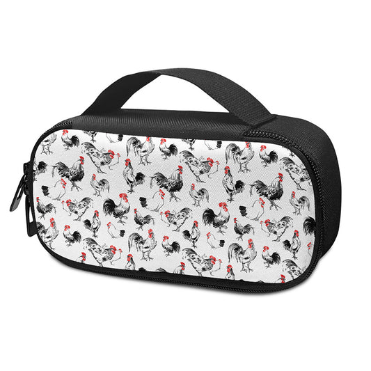 Chicken Ink Painting Pattern Print Insulin Cooler Travel Case