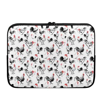 Chicken Ink Painting Pattern Print Laptop Sleeve