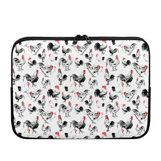 Chicken Ink Painting Pattern Print Laptop Sleeve