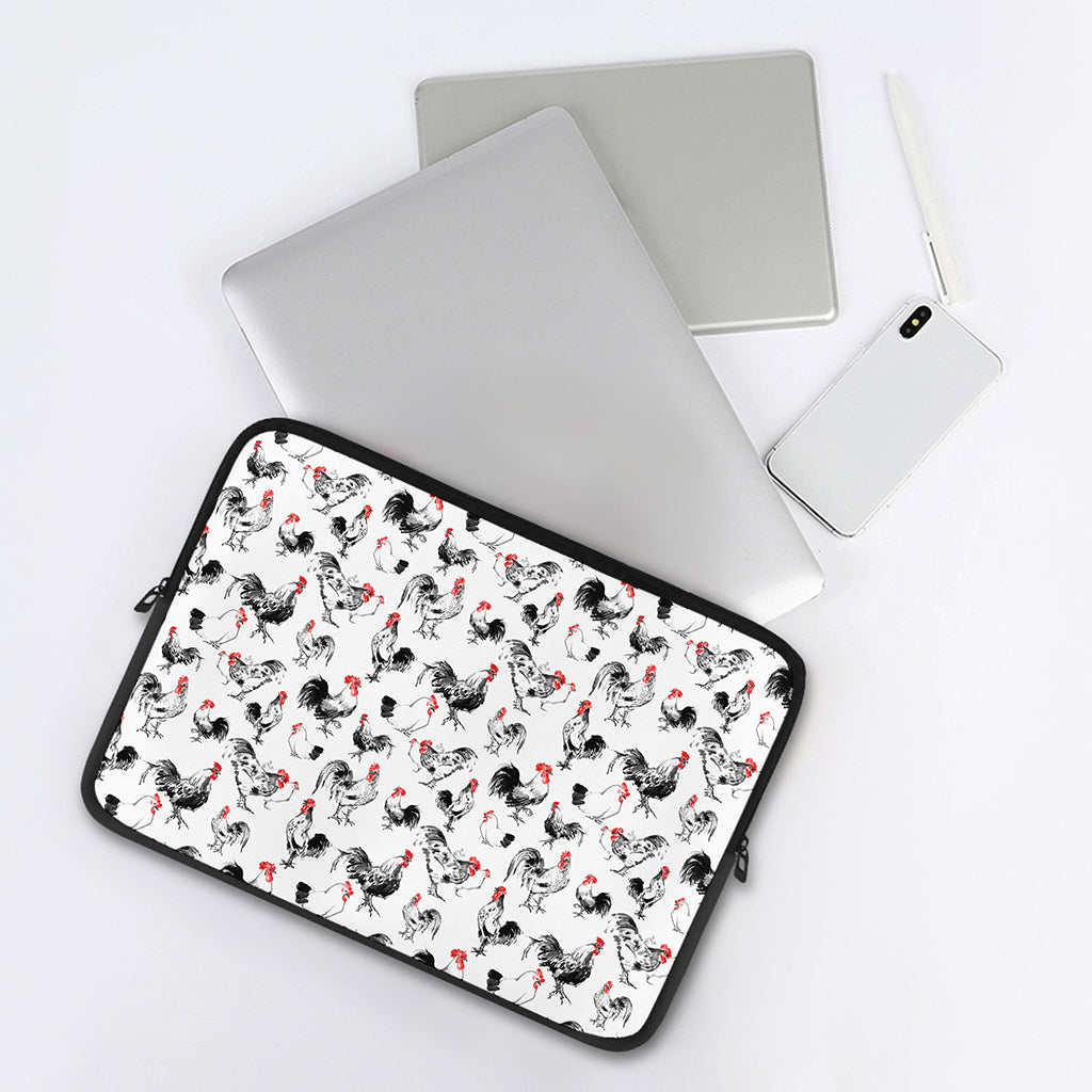 Chicken Ink Painting Pattern Print Laptop Sleeve