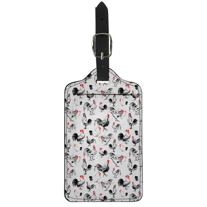 Chicken Ink Painting Pattern Print Luggage Tag