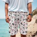 Chicken Ink Painting Pattern Print Men's Cargo Shorts