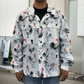 Chicken Ink Painting Pattern Print Men's Shirt Jacket