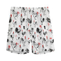 Chicken Ink Painting Pattern Print Men's Athletic Shorts