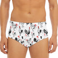 Chicken Ink Painting Pattern Print Men's Triangle Swim Briefs