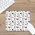 Chicken Ink Painting Pattern Print Mouse Pad