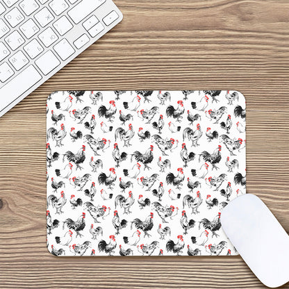 Chicken Ink Painting Pattern Print Mouse Pad
