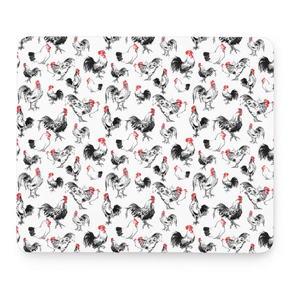 Chicken Ink Painting Pattern Print Mouse Pad