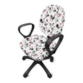 Chicken Ink Painting Pattern Print Office Chair Cover