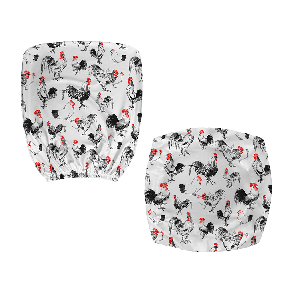 Chicken Ink Painting Pattern Print Office Chair Cover