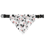 Chicken Ink Painting Pattern Print Over The Collar Dog Bandana