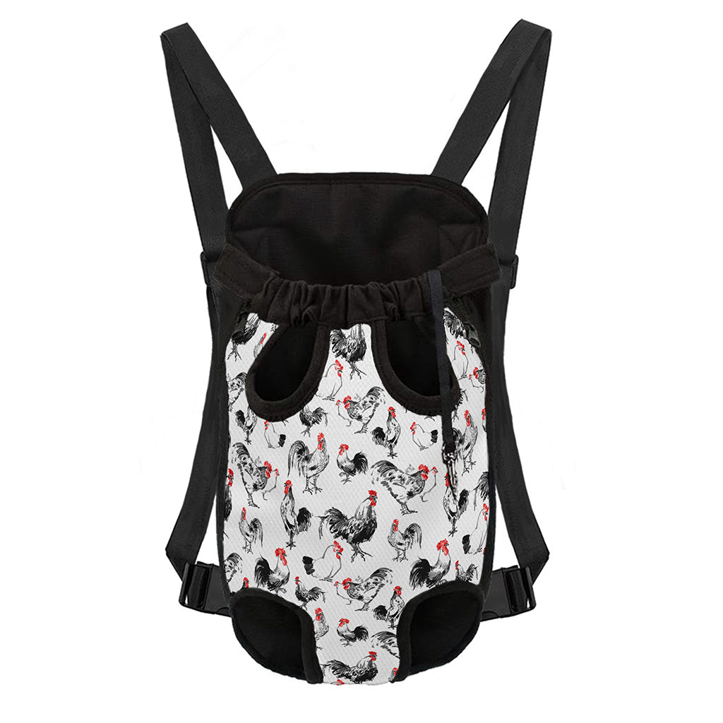 Chicken Ink Painting Pattern Print Pet Carrier Backpack