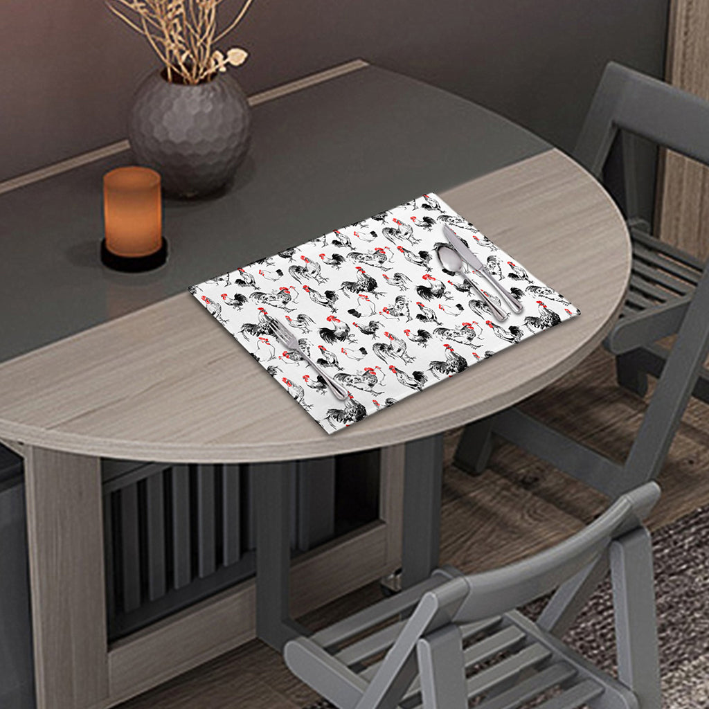 Chicken Ink Painting Pattern Print Placemat