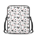 Chicken Ink Painting Pattern Print Rectangular Crossbody Bag