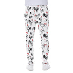 Chicken Ink Painting Pattern Print Scuba Joggers