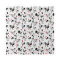 Chicken Ink Painting Pattern Print Silk Bandana