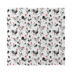 Chicken Ink Painting Pattern Print Silk Bandana